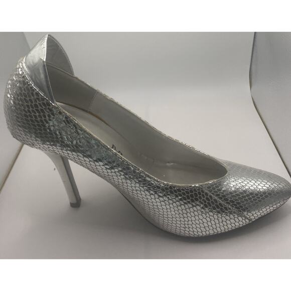 Vintage Frederick’s Of Hollywood Silver Stiletto Heels Size 8 - Picture 4 of 11